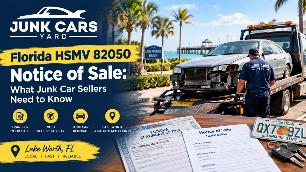 FLHSMV Electronic Notice of Sale Requirements - State rules mandate filing Form HSMV 82050 to void seller liability upon scrapping a vehicle