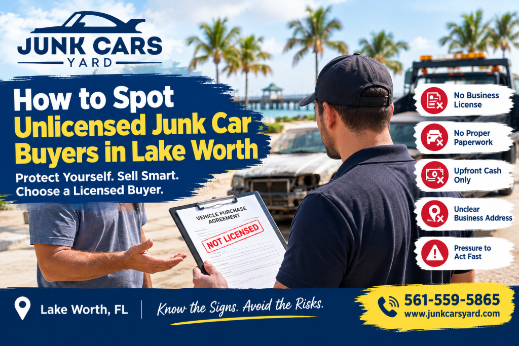 How to Spot Unlicensed Junk Car Buyers in Lake Worth, FL