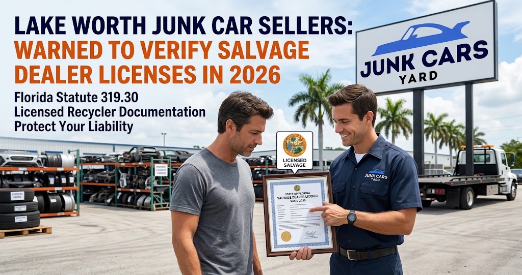Lake Worth Junk Car Sellers Warned to Verify Salvage Dealer Licenses in 2026