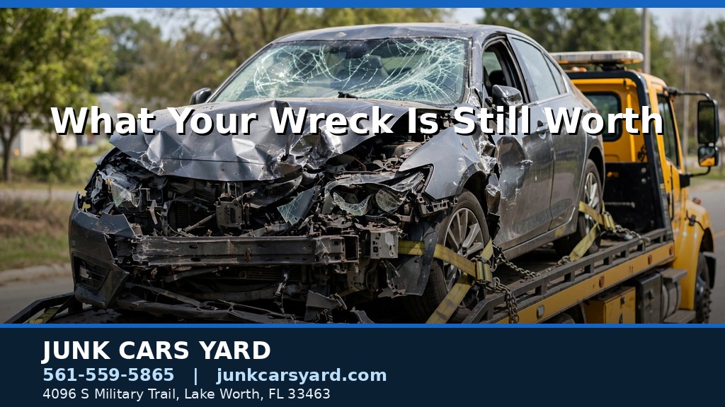 What a totaled car is still worth in salvage value